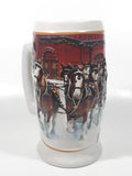 2006 Ceramarte Anheuser-Busch Budweiser Holiday Stein "Sunset At The Stables" CS670 7 1/2" Tall Ceramic Beer Stein