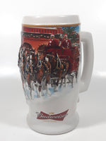 2006 Ceramarte Anheuser-Busch Budweiser Holiday Stein "Sunset At The Stables" CS670 7 1/2" Tall Ceramic Beer Stein