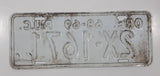 Vintage 1968 - 69 68-69 ORE. Oregon P.U.C. Public Utility Commission White with Red Letters Vehicle License Plate Tag 2X 1671