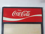 Vintage Enjoy Coca Cola 16 3/4" x 27 1/2" Plastic Menu Board