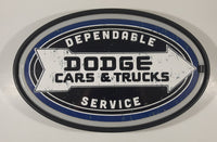 Dodge Cars & Trucks Dependable Service 10" x 16" Oval Shaped Light Up Neon Sign