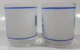 Mobil Seattle Seahawks NFL Football Team 4" Tall Frosted Glass Cups Set of 2