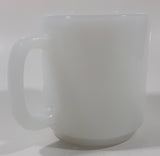 Rare Vintage Glasbake Vancouver Canucks NHL Ice Hockey Team 3 1/2" Tall White Milk Glass Coffee Mug Cup