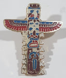 Ketchikan Alaska Totem Pole Themed Enamel Metal Lapel Pin