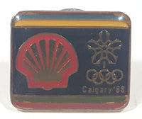 1988 Shell Calgary Winter Olympics Enamel Metal Lapel Pin