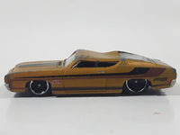 2013 Hot Wheels HW Showroom: Muscle Mania '69 Ford Torino Talladega Satin Gold Die Cast Toy Muscle Car Vehicle