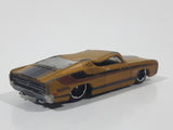 2013 Hot Wheels HW Showroom: Muscle Mania '69 Ford Torino Talladega Satin Gold Die Cast Toy Muscle Car Vehicle