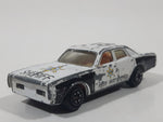 1980s Yatming Dodge Monaco Sheriff Highway Patrol 18 Police Cop White Black Die Cast Toy Car Emergency Rescue Vehicle