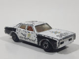 1980s Yatming Dodge Monaco Sheriff Highway Patrol 18 Police Cop White Black Die Cast Toy Car Emergency Rescue Vehicle