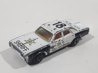 1980s Yatming Dodge Monaco Sheriff Highway Patrol 18 Police Cop White Black Die Cast Toy Car Emergency Rescue Vehicle