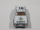 1980s Yatming Dodge Monaco Sheriff Highway Patrol 18 Police Cop White Black Die Cast Toy Car Emergency Rescue Vehicle