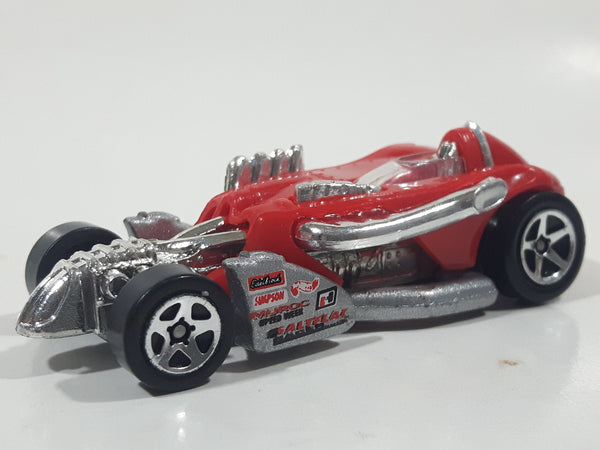 1997 Hot Wheels First Editions Saltflat Racer Red Die Cast Toy Car Vehicle