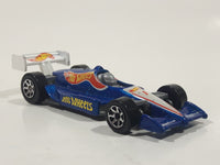 1992 Hot Wheels F1 Indy Race Car Good Year Blue Die Cast Toy Car Vehicle