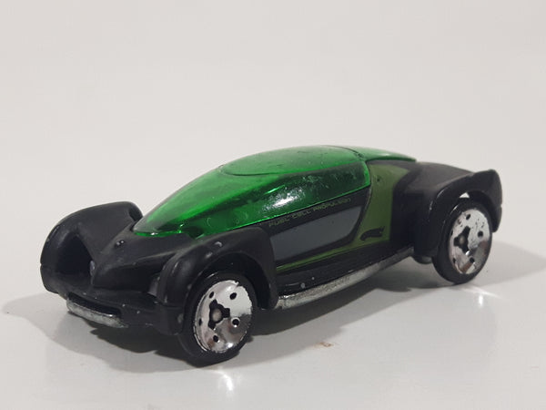 2008 Hot Wheels Hybrid Racers 2002 Autonomy Concept Black Die Cast Toy Car Vehicle with Removable Body