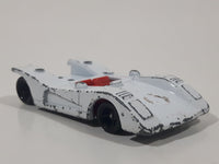 Vintage Aviva United Features Syndicate No. C3 Snoopy Woodstock White Die Cast Toy Race Car Vehicle Made in Hong Kong