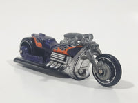 2008 Hot Wheels Rebel Rides Airy 8 Metalflake Purple Motorcycle Die Cast Toy Vehicle Broken handle bar