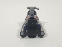 2008 Hot Wheels Rebel Rides Airy 8 Metalflake Purple Motorcycle Die Cast Toy Vehicle Broken handle bar