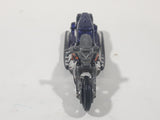 2008 Hot Wheels Rebel Rides Airy 8 Metalflake Purple Motorcycle Die Cast Toy Vehicle Broken handle bar