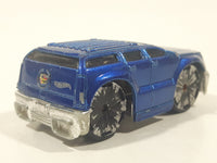 2004 Hot Wheels First Editions Blings Cadillac Escalade Metalflake Blue Die Cast Toy Car Vehicle