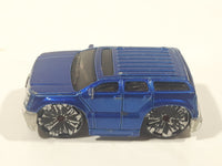 2004 Hot Wheels First Editions Blings Cadillac Escalade Metalflake Blue Die Cast Toy Car Vehicle