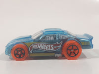 2015 Hot Wheels X-Raycers Stockar Translucent Light Blue Die Cast Toy Car Vehicle