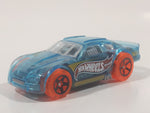 2015 Hot Wheels X-Raycers Stockar Translucent Light Blue Die Cast Toy Car Vehicle