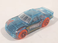 2015 Hot Wheels X-Raycers Stockar Translucent Light Blue Die Cast Toy Car Vehicle