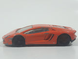 2012 Hot Wheels Lamborghini Aventador LP 700-4 Orange Die Cast Toy Car Vehicle