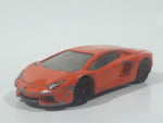 2012 Hot Wheels Lamborghini Aventador LP 700-4 Orange Die Cast Toy Car Vehicle