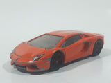 2012 Hot Wheels Lamborghini Aventador LP 700-4 Orange Die Cast Toy Car Vehicle