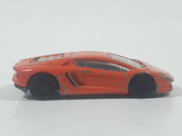 2012 Hot Wheels Lamborghini Aventador LP 700-4 Orange Die Cast Toy Car Vehicle