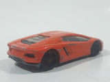 2012 Hot Wheels Lamborghini Aventador LP 700-4 Orange Die Cast Toy Car Vehicle