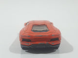 2012 Hot Wheels Lamborghini Aventador LP 700-4 Orange Die Cast Toy Car Vehicle