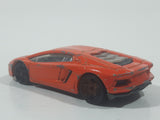 2012 Hot Wheels Lamborghini Aventador LP 700-4 Orange Die Cast Toy Car Vehicle