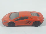 2012 Hot Wheels Lamborghini Aventador LP 700-4 Orange Die Cast Toy Car Vehicle