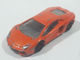 2012 Hot Wheels Lamborghini Aventador LP 700-4 Orange Die Cast Toy Car Vehicle