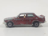 Yatming BMW 320i Dark Red M-Power Blue #320 Turbo Rally No. 1029 Die Cast Toy Car Vehicle