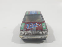 Yatming BMW 320i Dark Red M-Power Blue #320 Turbo Rally No. 1029 Die Cast Toy Car Vehicle