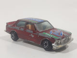 Yatming BMW 320i Dark Red M-Power Blue #320 Turbo Rally No. 1029 Die Cast Toy Car Vehicle