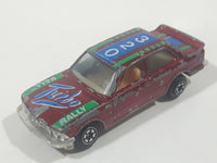 Yatming BMW 320i Dark Red M-Power Blue #320 Turbo Rally No. 1029 Die Cast Toy Car Vehicle