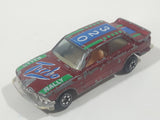 Yatming BMW 320i Dark Red M-Power Blue #320 Turbo Rally No. 1029 Die Cast Toy Car Vehicle