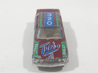 Yatming BMW 320i Dark Red M-Power Blue #320 Turbo Rally No. 1029 Die Cast Toy Car Vehicle