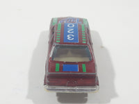 Yatming BMW 320i Dark Red M-Power Blue #320 Turbo Rally No. 1029 Die Cast Toy Car Vehicle