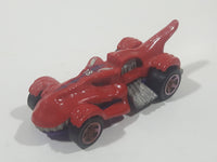 2012 Hot Wheels Thrill Racers Prehistoric T-Rextroyer Red Die Cast Toy Car Vehicle