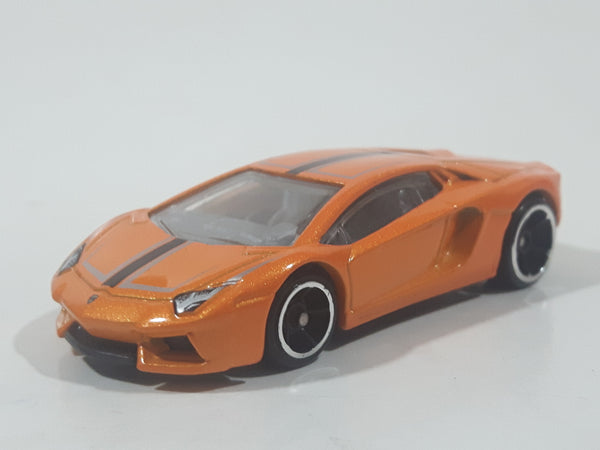 2016 Hot Wheels HW Exotics Lamborghini Aventador LP 700-4 Orange Die Cast Toy Car Vehicle