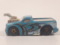 2006 Hot Wheels Big Blocks Ford Lightning Truck Teal Light Blue Die Cast Toy Car Vehicle