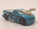 2006 Hot Wheels Big Blocks Ford Lightning Truck Teal Light Blue Die Cast Toy Car Vehicle