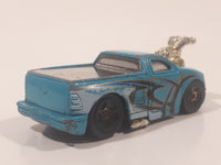 2006 Hot Wheels Big Blocks Ford Lightning Truck Teal Light Blue Die Cast Toy Car Vehicle