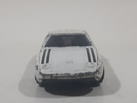 1980s Yatming No. 1034 Porsche 928 White With Black Stripes Die Cast Toy Car Vehicle