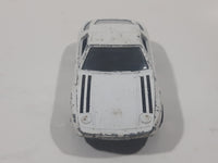 1980s Yatming No. 1034 Porsche 928 White With Black Stripes Die Cast Toy Car Vehicle